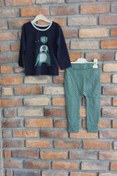 Resim Lacivert Bebek Pijama Takımı 