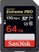 Resim Sandisk Extreme Pro 64Gb Sd Hafıza Kartı 4K U3 V30 170Mb/S 