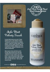 Resim Cadence Style Matt Kadife Mat Vernik 500 Ml 