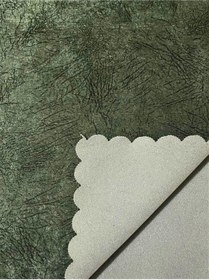 Resim Haki Yeşili Süngerli Kaymaz Taban Koltuk Çekyat Örtüsü 