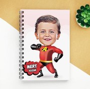 Resim Kahraman Oğlum Karikatürlü Defter 