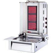 Resim Işıkgaz Silverinox Elektrikli 3 Radyanlı Alttan Motorlu Döner Ocağı 