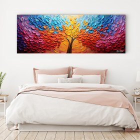 Resim Gökkuşağı Ağacı - 140x50 