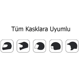 Resim K25 Kask Bluetooth Kulaklık Kurye Motosiklet Interkom 