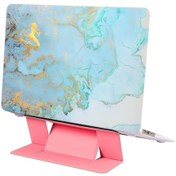 Resim Macbook Uyumlu Air 13/13.3 A1369/a1466 Koruyucu Kılıf - Ultra İnce Kauçuk Kaplama, Isı Dağıtımı + Pembe Pu Stand 15 -25 Açı Diğer - Siyah Diğer 