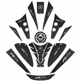 Resim GOGOPREMİUM YAMAHA R25 2019 - 2024 UYUMLU TANK PAD SET 001 