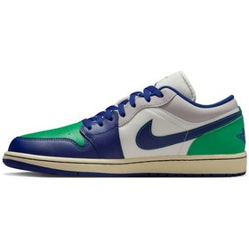 Resim Air Jordan 1 Low 'deep Royal Blue' Erkek Basketbol Ayakkabısı 553558-147 Çok Renkli 
