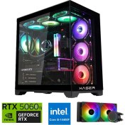 Resim Xaser Lexus X300 I5 14400F 16GB Ddr5 Ram 1tb M.2 Nvme SSD 8gb RTX5060 Ti Sıvı Soğutmalı Oyuncu Bilgisayar 