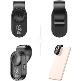 Resim Geeroyoo Apexel Apl-ms001 Taşınabilir Akıllı Telefon Mikroskobu: 100x Büyütme, Led Aydınlatma, Bitki, Tekstil, Mücevher Ve Devre Kartı İnceleme 