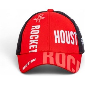 Resim Kırmızı Houston Rosckets Basketbol Beyzbol Şapkası - Standart Kırmızı 