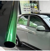 Resim Topshop1 Yeşil Renk Değiştiren 50x300cm Oto Film Yapışkanlı Güneşlik Siyah Sıcak Yalıtım 
