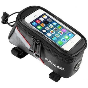 Resim Skycity Bisiklet Çantası Sürüş Ekipmanı Dağ Bisikleti Ön Kiriş Çantası 5. Nesil Kulaklık Deliği 5.5 İnç Bisiklet Cep Telefonu Çantası Kırmızı 5.5 İnç Nötr İşaretsiz Renkli 