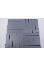 Resim Gerçek Trend Parke Desenli Sert Plastik Yer Karosu Zemin Döşemesi Yer Izgarası 30X30 1 M2 (11 Adet) 