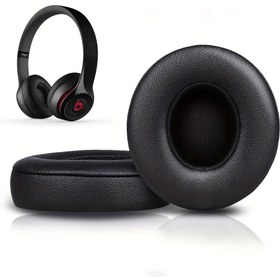 Resim 1 Çift Şık Yağmur Yedek Kulak Yastıkları Beats Solo 2.0/3.0 Kablosuz Kulaklıklar için, Rahat Protein Köpük Kulak Pedleri, Ses Ekipmanı Yükseltme | Şık Kulaklıklar | Rahat Dinleme 