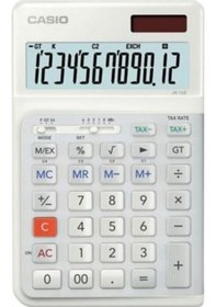 Resim Casio JE-12E-WE Beyaz 12 Hane Masa Üstü Ergonomik Tuşlu Hesap Makinesi 