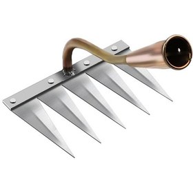 Resim Monyee 5 Dişli Bakır Kaplı Tarım Tırmığı - Toprakgevirme, Çalı Temizleme Ve Yabancı Ot Kaldırma Aracı Kolle Dahil Değil 