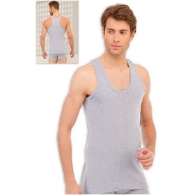 Resim Erkek 6'lı Gri Rambo Sporcu Pamuklu Atlet 1121 001 