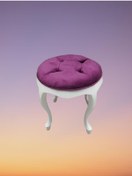 Resim Bengimobilya Benc Puf Model Kayın Ince Torna Lükens Aslan Ayaklar Kaliteli Kum 