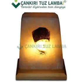 Resim Çankırı Tuz Lamba'dan Atatürk Baskılı Tuz Lambası 