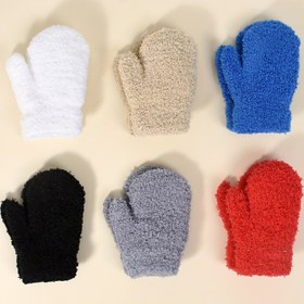 Resim 1 Çift Erkek Kız Çocuk Termal Eldiven - Ekstra Sıcak Peluş Eldivenler Yumuşak İç Astar, Bej/Beyaz/Mavi/Kırmızı/Gri/Siyah/ - Kış Soğuk Hava Eldivenleri, Noel & Şükran Günü Hediyeleri (2-10 Yaş) - Kolay Bakım, Rahat Günlük & Resmi Etkinlikler, Peluş Kadife Dokulu Tam Parmak Tasarımı, Erkek & Kız Çocukları için Sevimli Düz Renkler, İlkbahar/Yaz & Kış Giyim için İdeal, Kış Eldivenleri, Eldivenler, Kış için Eldivenler, Kar Eldivenleri, Kış Eldivenleri 