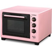 Resim Luxell Lx-8689 Rustik Tini Mini Fırın, Pembe 