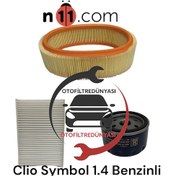 Resim Renault Clio Symbol 1.4 Benzin Filtre Bakım Seti 413788487 