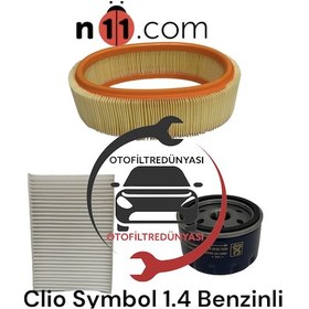 Resim Renault Clio Symbol 1.4 Benzin Filtre Bakım Seti 413788487 