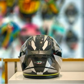 Resim Rhkc 528 Çenesiz Vizörlü Yazlık Kask Gri - Neon Sarı - Siyah 