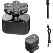 Resim Tek Fonksiyon Chın 5'li 1 Erkek Elektrikli Baş Tıraş Seti - Usb Şarj Edilebilir, Islak/kuru Kullanım, Led Ekran, Hızlı Şarj, Paslanmaz Çelik Bıçaklar 