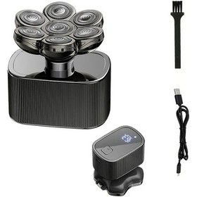 Resim Tek Fonksiyon Chın 5'li 1 Erkek Elektrikli Baş Tıraş Seti - Usb Şarj Edilebilir, Islak/kuru Kullanım, Led Ekran, Hızlı Şarj, Paslanmaz Çelik Bıçaklar 