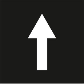 Resim İleri Ok Şablonu Alüminyum Otopark Boya Şablonu İleri Ok İşareti Sembolü 50x50 Cm 