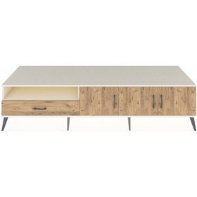 Resim Kronos Tv Ünitesi 3 Raflı Tek Çekmeceli 3 Kapaklı 220x59x51 Aytaşı-çam Atlas Çam/atlas Çam - Aytası 