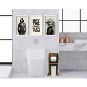 Resim Bk Home Doğal Masif Ahşap Tuvalet Kağıtlığı Ve Dekoratif 3’Lü Ahş (551051953) Bk