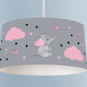 Resim Talia Home Kelebekli Fil Desenli Çocuk Odası Sarkıt Avize 