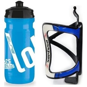 Resim Elite Loli Bisiklet Matara - Suluk 550 Ml Performance Bisiklet Matarası Kafesi Mavi Mavi - Beyaz 