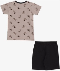 Resim Breeze Erkek Bebek Pijama Takımı Sevimli Köpekcik Desenli 9 Ay-3 Yaş, Kahverengi-kahverengi Kahverengi 