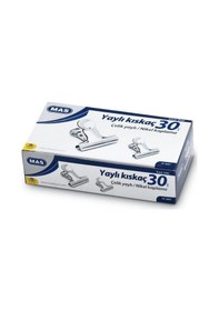 Resim Mas Kıskaç Beyaz Metal Düzine Yaylı 30mm 940 2'li Paket 