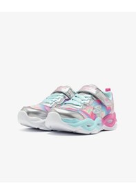 Resim Skechers Twisty Glow - Sorbet Swirl Kız Çocuk Gri Işıklı Spor Ayakkabı Karışık Çok Renkli 