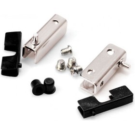 Resim Badem10 Cam Tutucu Etejer U Tipi Cam Raf Ahşap Menteşesi Nikel (4 Adet) 