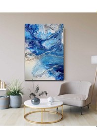 Resim Dalgalar Ahşap Tablo 8mm 