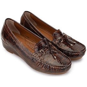 Resim Tamer Tanca Kadın Hakiki Deri Taba Loafer Ayakkabı 1065 128-06 Bn Ayk Sk24-25 Taba Dr/ptk Bsk Taba 