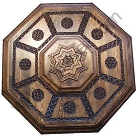 Resim Neiwel Osmanlı Asur Ahşap Oyma Tavan Göbeği 