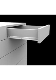 Resim Samet Klasik Çekmece Rayı Beyaz 