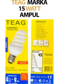 Resim Trendhouse Tasarruflu Ampul 15 Watt 900 Lümen Teag 