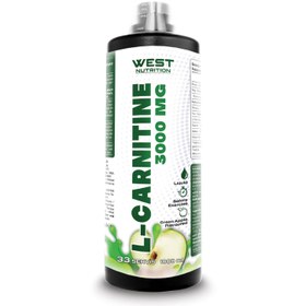 Resim West L-Carnitine Yeşil Elma Aromalı Likit L-Karnitin 1000ml 