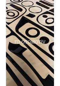 Resim Citroen Nemo / Parlak Siyah Full Set / Torpido Konsol Maun Kaplama 