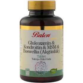 Resim Balen Glukozamin Kondroitin MSM Boswelia Tablet 1200 Mg. 120 Tablet 
