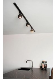 Resim Mylights Siyah Led Spot Ray Spot 1 Mt Ray Panasonıc Gün Işığı Ampulü 