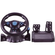 Resim Gaman EY_6103 Titreşimli 4in1 PC/XBOX360/PS3/PS2 USB Oyuncu Bilgisayar Oyun Direksiyon Seti Tak/çalıştır 