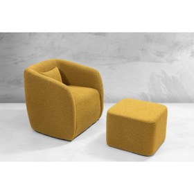 Resim Vivense ARYA TEDDY BERJER VE PUF, SARI 